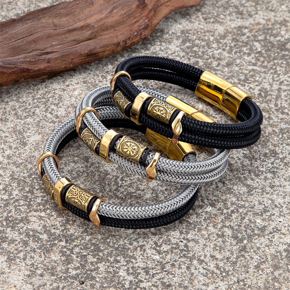 Vintage Norse Rune Double-Laye - Battle Rope Anchor ulasan dan harga