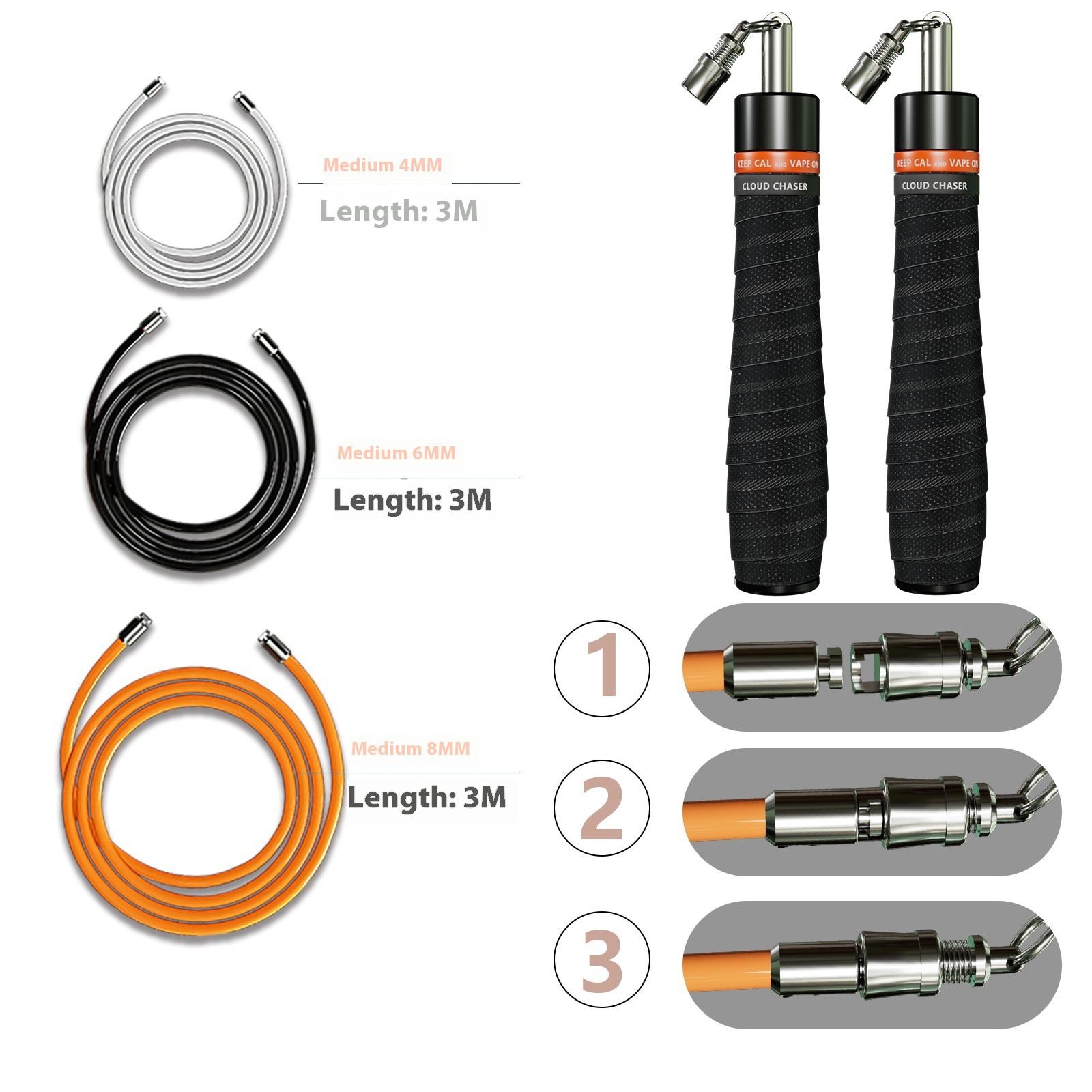 MOGOLD Weight Three Rope Jump  - Crossfit No Equipment ulasan dan harga
