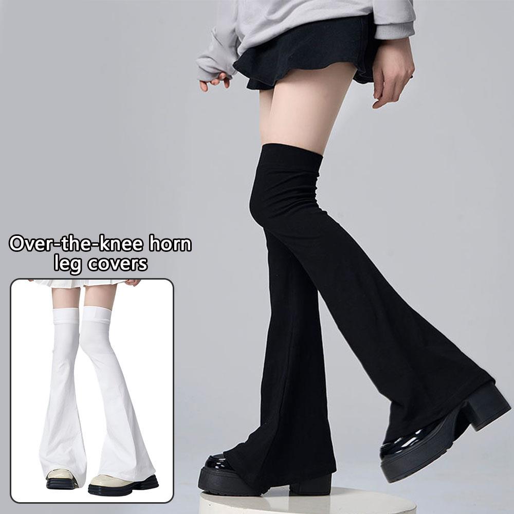 Y2K Leg Stockings Black White  - Knee Sleeve Pair ulasan dan harga