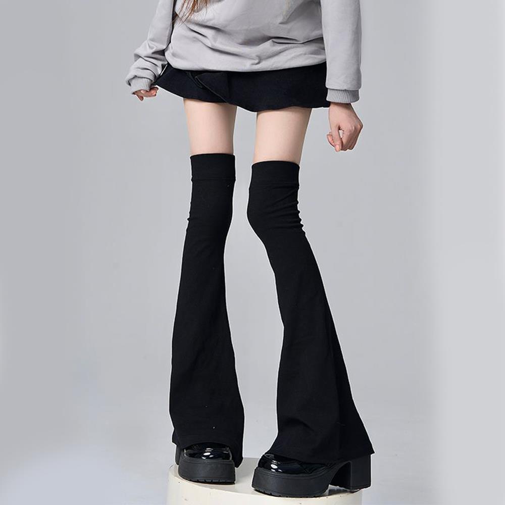 Y2K Leg Stockings Black White  - Knee Sleeve Pair ulasan dan harga