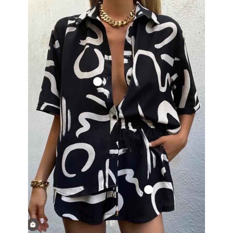 Women Fashion Printed 2-Piece  - Knee Sleeve Pair ulasan dan harga