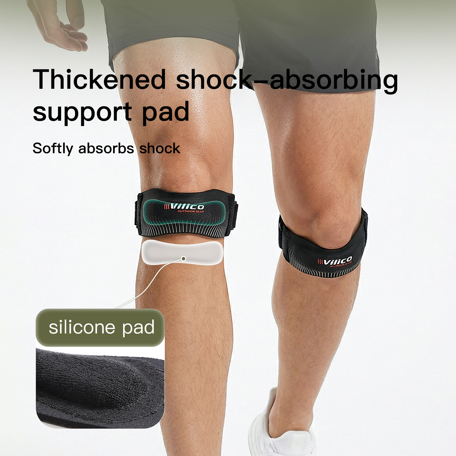 1pc VILICO Patellar Strap, Kne - Knee Sleeve Pair ulasan dan harga