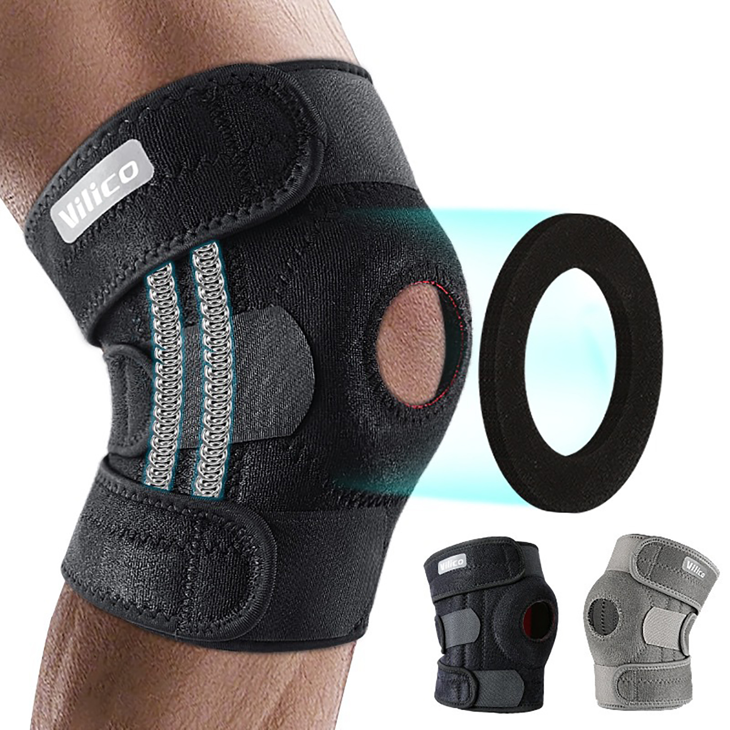 Knee Brace with Side Stabilize - Knee Sleeve Pair ulasan dan harga