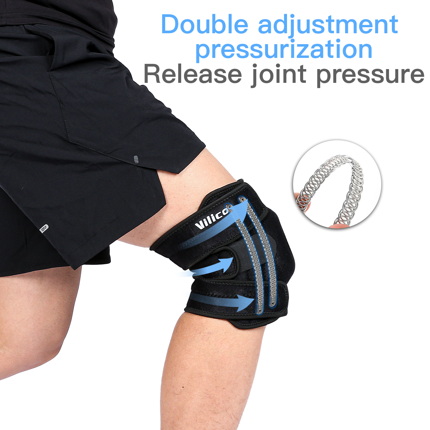Knee Brace with Side Stabilize - Knee Sleeve Pair ulasan dan harga